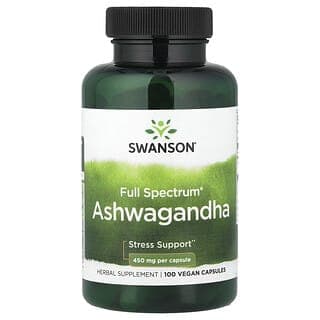 Swanson, Full Spectrum® 南非醉茄，100 粒全素膠囊（每粒 450 毫克）