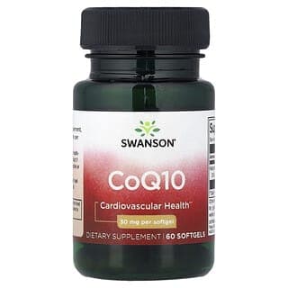 Swanson, 輔酶 Q10，30 毫克，60 粒軟膠囊