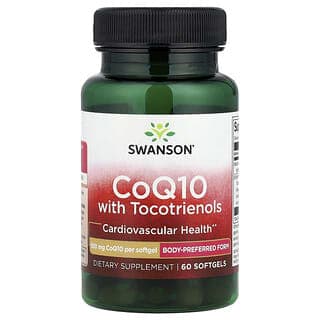Swanson, 含生育三烯酚的輔酶 Q10，60 粒軟膠囊