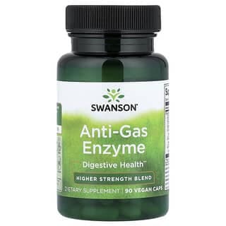 Swanson, 防脹氣酶，優效混合物，90 粒全素膠囊