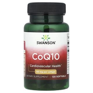 Swanson, 輔酶 Q10，60 毫克，120 粒軟膠囊