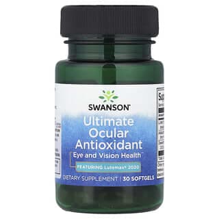 Swanson, 高級眼部抗氧劑，30 粒軟凝膠