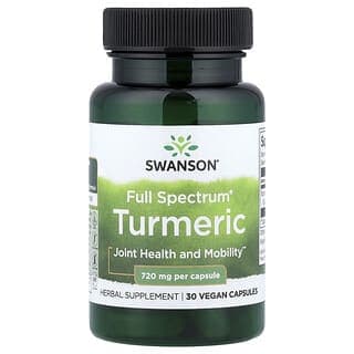 Swanson, Full Spectrum® 姜黃，720 毫克，30 粒素食膠囊