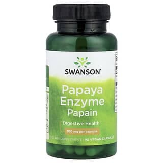 Swanson, 木瓜酶木瓜蛋白酶全素膠囊，100 毫克，90 粒