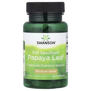 Swanson, 多面木瓜葉，400 毫克，60 粒膠囊