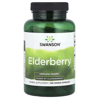 Swanson, 接骨木漿果，120 粒素食膠囊