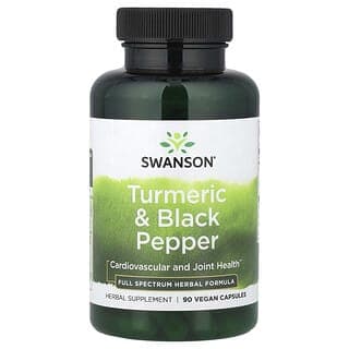 Swanson, 姜黃和黑胡椒，90 粒全素膠囊