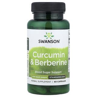 Swanson, 姜黃素和小檗鹼，含黑胡椒，60 粒膠囊