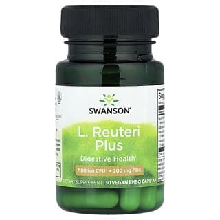 Swanson, L. Reuteri Plus，30 粒全素 EMBO Caps® AP 膠囊