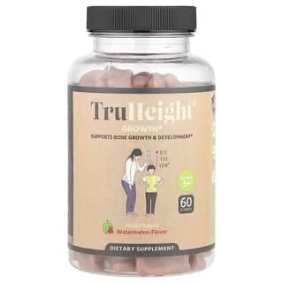 TruHeight, 成長支援軟糖，多維生素，適合 5 歲及以上，西瓜味，60 粒