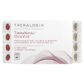 Theralogix, TheraNatal，OvaVite，91 片 + 182 粒軟膠囊