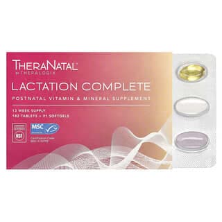 Theralogix, TheraNatal，Lactation Complete，182 片 + 91 粒軟膠囊
