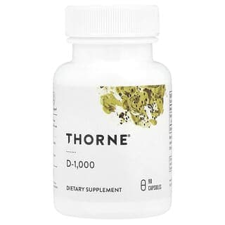Thorne, D-1,000，90 粒膠囊（每粒膠囊 25 微克）