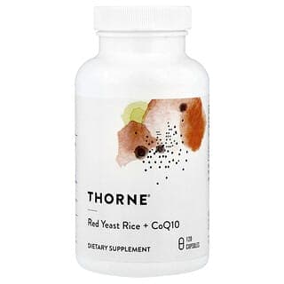 Thorne, 紅麴米 + 辅酶 Q10，120 粒膠囊