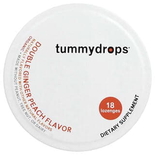 Tummydrops, 雙姜錠，桃子味，18 片