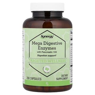 Vitacost, Synergy®，特強消化酶，含胰酶 10X，200 粒膠囊