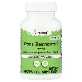 Vitacost, 反式白藜蘆醇加輔酶 Q10，60 粒膠囊