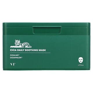 VT Cosmetics, 積雪草每日舒緩美容面膜，30 片，350 克