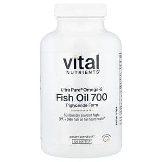 Vital Nutrients, Ultra Pure®，魚油 700，檸檬味，120 粒軟膠囊
