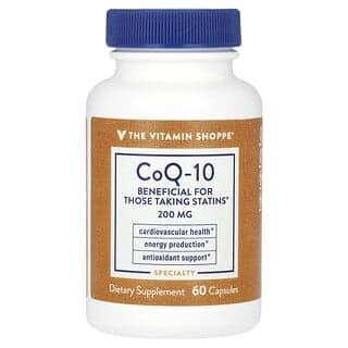 The Vitamin Shoppe, 輔酶 Q10，200 毫克，60 粒膠囊