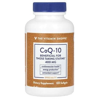 The Vitamin Shoppe, 輔酶 Q10，400 毫克，60 粒軟膠囊