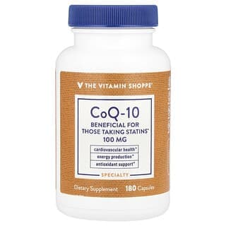 The Vitamin Shoppe, 輔酶 Q10，100 毫克，180 粒膠囊