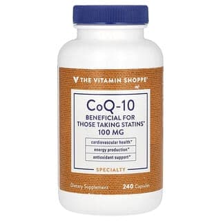 The Vitamin Shoppe, 輔酶 Q10，100 毫克，240 粒膠囊