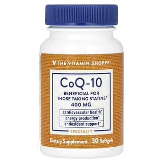 The Vitamin Shoppe, 輔酶 Q10，400 毫克，30 粒軟膠囊