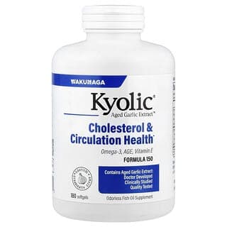 Kyolic, 陳蒜提取物™，膽甾醇和循環健康，180 粒軟膠囊