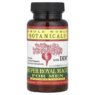 Whole World Botanicals, Super Royal Maca，男性，500毫克，90粒素食膠囊