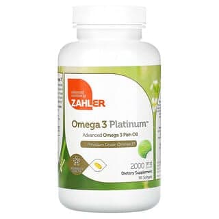 Zahler, 白金版 Omega-3，高級 Omega-3 魚油，90 粒軟膠囊（每粒軟膠囊 1000 毫克）