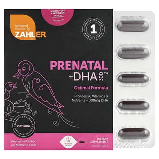 Zahler, Prenatal + DHA 300 特優效產前 DHA 軟凝膠，180 粒裝