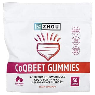 Zhou Nutrition, CoQBeet 軟糖，越橘味，50 粒