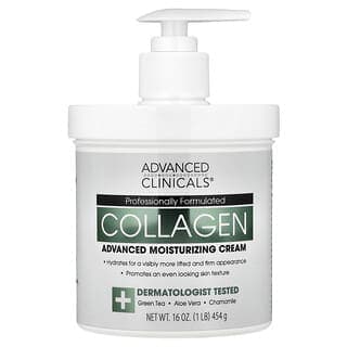 Advanced Clinicals, 膠原蛋白,高級保濕霜,1 磅(454 克)