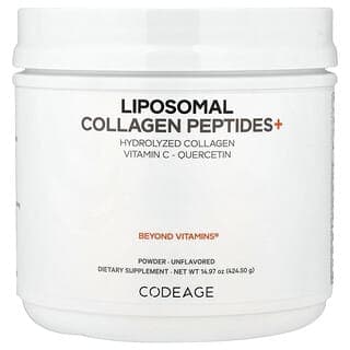 Codeage, 脂質體膠原蛋白肽+粉,原味,14.97 盎司(424.5 克)