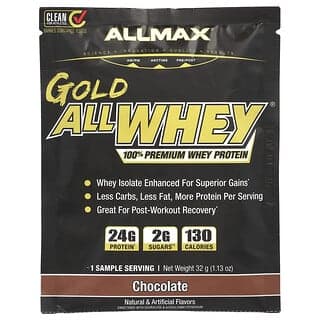 ALLMAX, GOLD ALLWHEY®,全優質乳清蛋白,巧克力味,1.13 盎司(32 克)