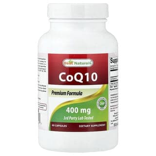 Best Naturals, 輔酶 Q10,400 毫克,60 粒膠囊
