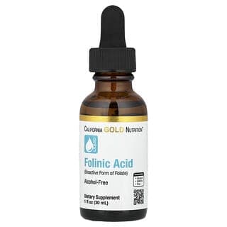 California Gold Nutrition, 葉酸,不含酒精,1 液量盎司(30 毫升)