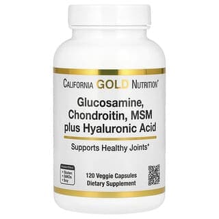 California Gold Nutrition, 葡萄糖胺軟骨素,MSM 加透明質酸,120 粒素食膠囊