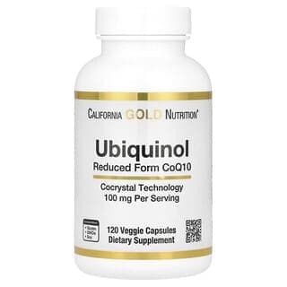 California Gold Nutrition, 泛醇還原型輔酶 Q10,100 毫克,120 粒素食膠囊