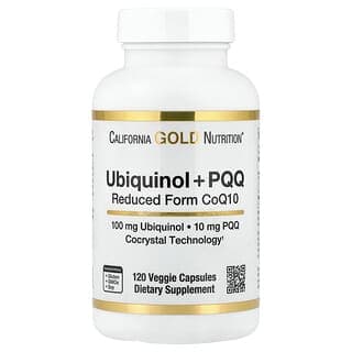 California Gold Nutrition, 泛醇還原型輔酶 Q10 + 吡咯喹啉醌,120 粒素食膠囊