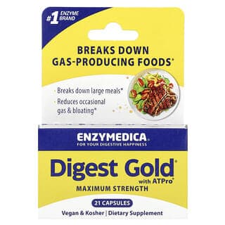 Enzymedica, 含ATPro的Digest Gold膠囊,21粒