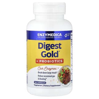 Enzymedica, Digest Gold + 益生菌,180 粒膠囊