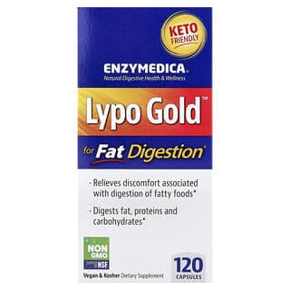 Enzymedica, Lypo Gold,優化脂肪消化,120 粒膠囊