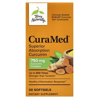 Terry Naturally, CuraMed,高吸收薑黃素,750 毫克,30 粒軟膠囊
