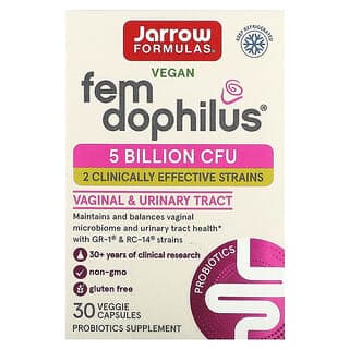 Jarrow Formulas, 全素 Fem Dophilus,50 億 CFU,30 粒素食膠囊
