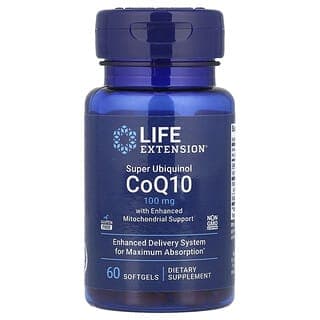 Life Extension, 超級泛醇輔酶 Q10,優化線粒體功能,100 毫克,60 粒軟凝膠