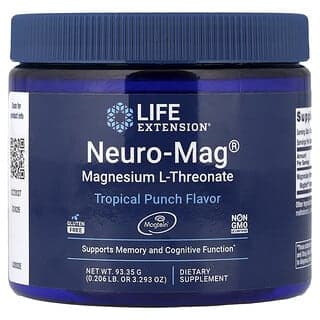 Life Extension, Neuro-Mag®,L-蘇糖酸鎂,熱帶水果味,3.293 盎司(93.35 克)