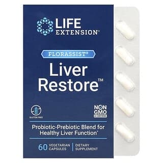Life Extension, Florassist,肝臟修復,60 粒素食膠囊