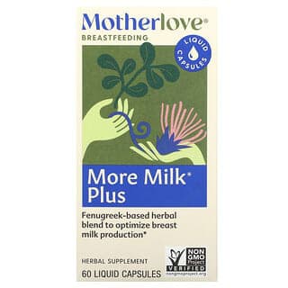 Motherlove, 母乳餵養,更多牛奶加,60 粒液體膠囊
